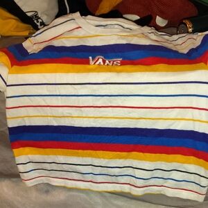 Vans Womens Striped cropped t-Shirt - Multicolor